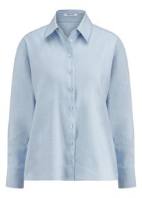 Peter Hahn - Long-Bluse, blau, Gr. 44, Leinen