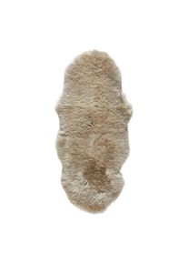 Linea Natura Schaffell , Braun , Fell , Tier , Tierform , 65x145 cm , Reach, AZO-frei, Textiles Vertrauen - Oeko-Tex&reg;, Bsci , f&uuml;r Fussbodenheizung geeignet, pflegeleicht , Teppiche & B&ouml;den, Teppiche, Schaffell & Kuhfell