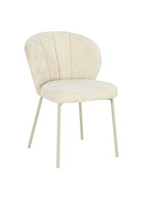 Livetastic Stuhl , Beige , Holz, Metall, Textil , Pappel , Sperrholz , Rundrohr , 55x79x59 cm , Esszimmer, St&uuml;hle, Esszimmerst&uuml;hle