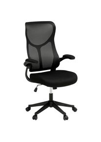 Livetastic Drehstuhl , Schwarz , Holz, Metall, Kunststoff, Textil , Pappel , Sperrholz , Drehkreuz , 65x108x116 cm , Sitzfl&auml;che 360&deg; drehbar , B&uuml;rom&ouml;bel, B&uuml;rost&uuml;hle, Drehstuhl