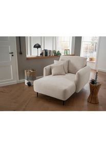 P & B Xxl-Sessel , Beige , Textil , Uni , F&uuml;llung: Schaumstoff,Schaumstoff , 112x95x158 cm , Made in EU , Wohnzimmer, Sessel, Ohrensessel
