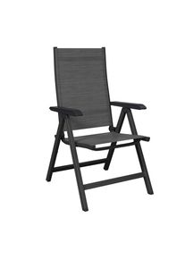Kettler Gartensessel , Anthrazit, Grau , Metall, Textil , eckig , 61x109x68 cm , klappbar , Gartenm&ouml;bel, Gartenst&uuml;hle, Gartensessel