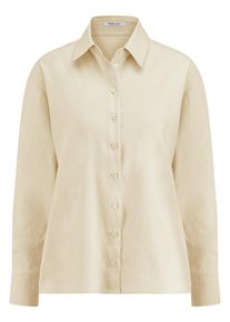 Peter Hahn - Long-Bluse, beige, Gr. 40, Leinen