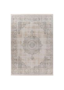 Kayoom Vintage-Teppich , Grau , Textil , Ornament , rechteckig , 80x150 cm , Teppiche & B&ouml;den, Teppiche, Vintageteppiche