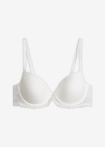 Schalen-BH mit zarter Spitze in weiss, Gr&ouml;sse 100C, bonprix