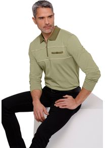 Herren Poloshirt mit langen &Auml;rmeln schilf
