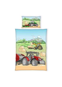 Kinderbettw&auml;scheset , Mehrfarbig , Textil , 165x210 cm , Oeko-Tex&reg; Standard 100 , atmungsaktiv , Heimtextilien, Bettw&auml;sche, Kinderbettw&auml;sche