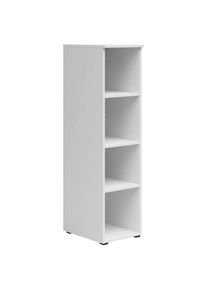 Regal , Weiss , Holzwerkstoff , 3 F&auml;cher , 30x115x40 cm , FSC MIX , Beim&ouml;bel erh&auml;ltlich, stehend, h&auml;ngend , Wohnzimmer, Regale, B&uuml;cherregale