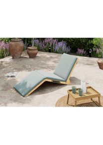 Ambia Garden Gartenliege , Grau , Holz , Akazie , massiv , F&uuml;llung: Polyester , 152x55x62 cm , FSC 100% , Kissen , Gartenm&ouml;bel, Gartenliegen, Sonnenliegen