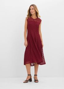 Ausgestelltes Spitzenkleid in rot, Gr&ouml;sse 40/42 (M), bonprix