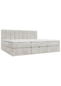 Esposa Familienbett , Beige , Kunststoff , H3 , 270x200 cm , gepolstertes Kopfteil, Stoffauswahl, Topper geteilt, In verschiedenen Gr&ouml;ssen erh&auml;ltlich, Box mit integrierter Matratze, Familienbett , Schlafzimmer, Betten, Familienbetten