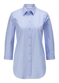 Peter Hahn - Long-Bluse mit 3/4-Arm, blau, Gr. 36, Baumwolle