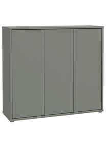 Xora Schuhschrank , Salbeigr&uuml;n , Kunststoff , 8 F&auml;cher , 109.2x99.1x34.9 cm , Typenauswahl, stehend , Garderobe, Schuhaufbewahrung, Schuhschr&auml;nke