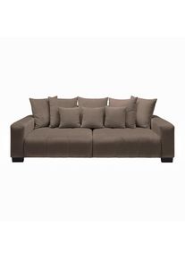 Bigsofa Matteo Braun Holz Graubraun