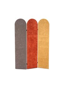 Paravent Didi Braun/gelb/grau , 120/170/2 cm ,