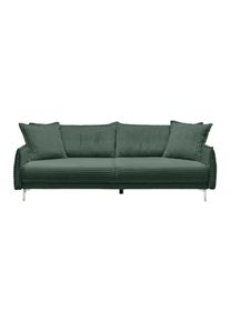 Bigsofa Kiss Dunkelgr&uuml;n Holz Dunkelgr&uuml;n