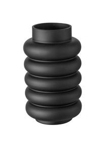 Vase Ribbo Ii In Schwarz 20 cm