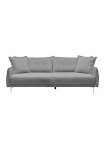 Bigsofa Kiss Hellgrau Holz Grau