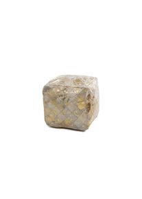 Kayoom Pouf Eclipse 200 Creme, Goldfarben Textil