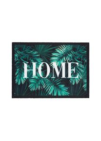 Fussmatte Jungle Leaves Anthrazit/gr&uuml;n Ca. 50x70cm 50/70 cm