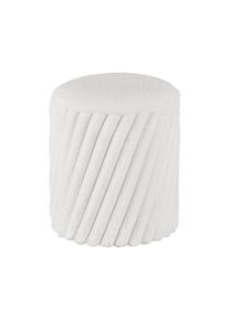 Hocker Cady -Trend- Weiss Textil, Holzwerkstoff