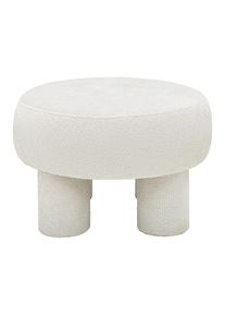Hocker Trent -Trend- Beige Textil, Holzwerkstoff