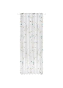 Fertigvorhang Magnolia Blau Ca. 135x245cm halbtransparent