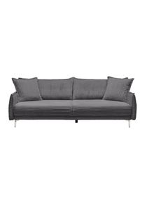 Bigsofa Kiss Dunkelgrau Holz Dunkelgrau