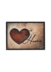 Fussmatte Love Home Wood In Braun Ca. 50x70cm 50/70 cm