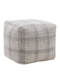 Pouf Leon -Trend- Beige Textil, Naturmaterialien Beige