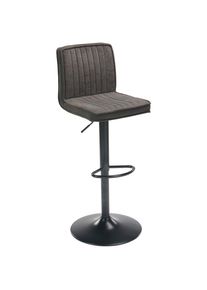 Barhocker Ben Schwarz Holz, Metall, Textil Schwarz