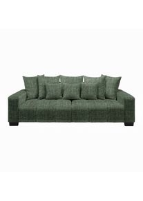Bigsofa Matteo Dunkelgr&uuml;n Holz Dunkelgr&uuml;n