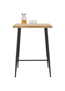 Bartisch In Naturfarben/schwarz