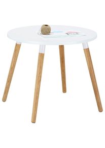 Kindertisch Weiss/naturfarben