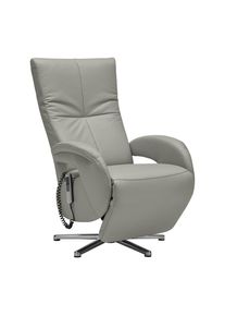 Relaxsessel Sitting 2 Graublau Leder Graublau
