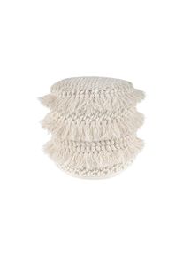 Kayoom Pouf Pouf Bohist 325 Natural Creme Textil