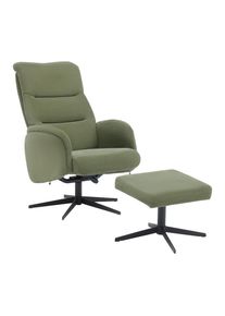 Relaxsessel Star Gr&uuml;n Metall, Textil Gr&uuml;n