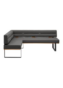 Eckbank Canon Re. In Anthrazit Holz, Metall, Textil Anthrazit