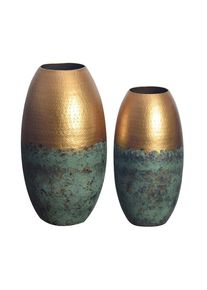 Dekovase Goldfarben, 2er Set