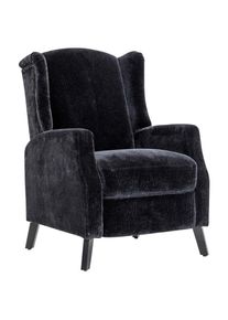 Relaxsessel Cosy -Trend- Holz, Metall, Textil Schwarz