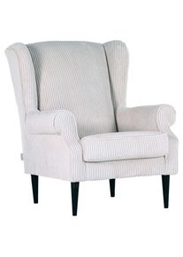 Ohrensessel Viola Cord Beige