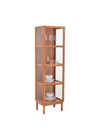 Vitrine Abir Eichefarben 50/180/40 cm ,