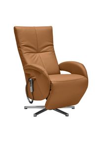 Relaxsessel Sitting 2 Dunkelorange Leder Dunkelorange