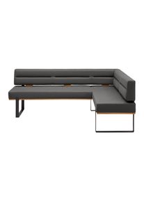 Eckbank Canon Li. In Anthrazit Holz, Metall, Textil Anthrazit
