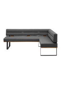 Eckbank Canon Li. In Schlammfarben Holz, Metall, Textil Schlammfarben