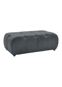 Hocker Sofi Grau Grau Textil