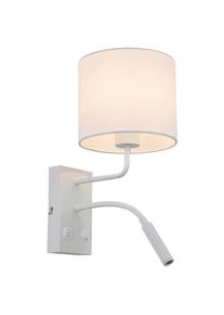 Wandleuchte Douple Weiss Max. 28 Watt