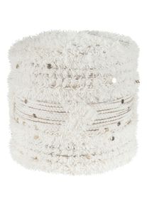Kayoom Pouf Bohist 425 Creme, Gr&uuml;n Textil