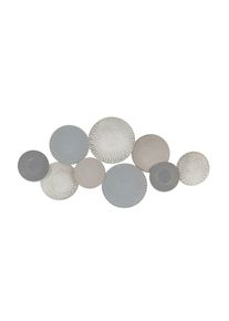 Wanddeko Abeba Blau/grau/weiss/goldfarben 118/3,5/56 cm