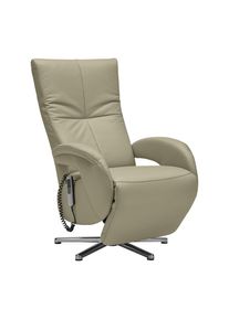 Relaxsessel Sitting 2 Grau Leder Grau